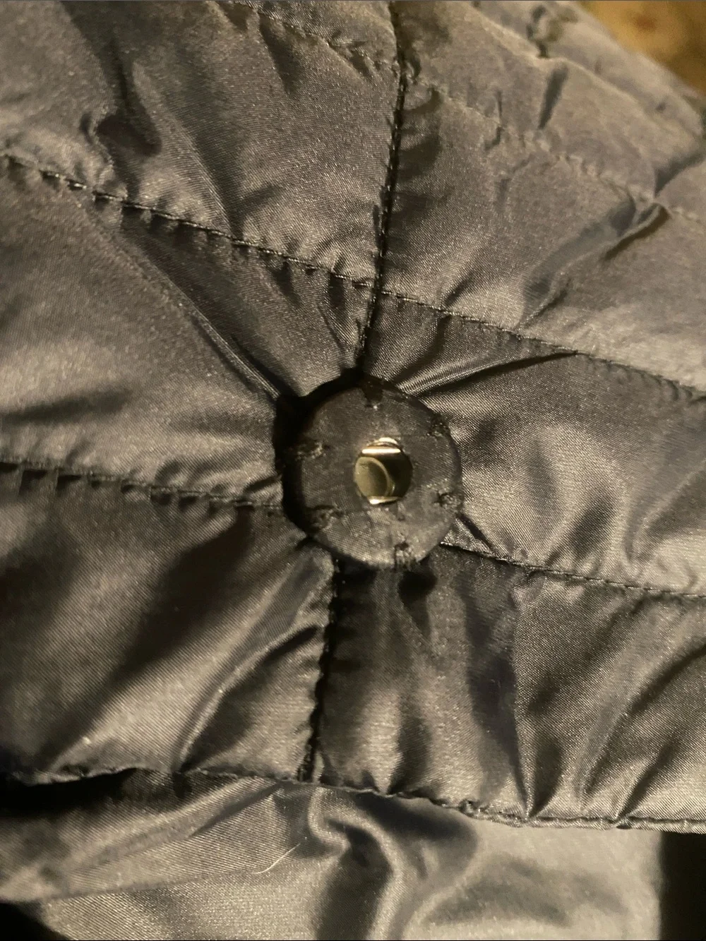 💐Eileen Fisher • Black • Quilted • Knee Length • Puffer Coat • Like New - Picture 11 of 13